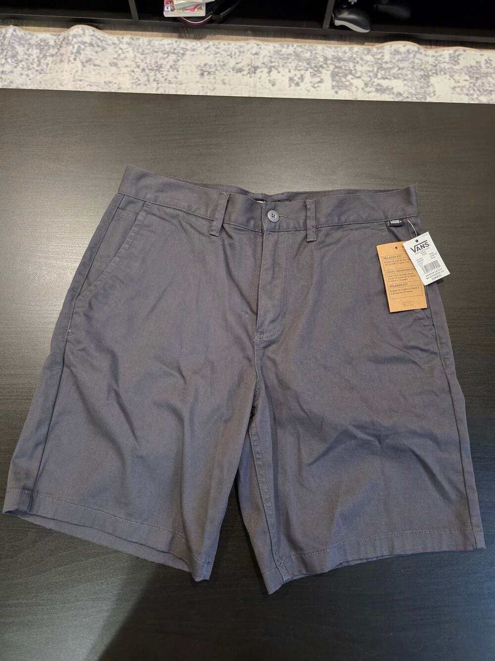 Vans Authentic Chino Relaxed Fit Shorts Grey Size 32